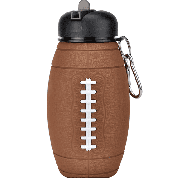 Botella Agua Plegable MADIOLA Silicona Balon Fútbol Americano 18.6 oz