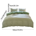 thumbnail image 3 of CaiYueKe Bedding Set Queen Size 4 Piece Duvet Cover Sheet Pillowcases Breathable Soft Microfiber All Season Hotel Bed Sheets Wrinkle Resistant Easy Care Modern Solid Color Bedroom Essentials, 3 of 7