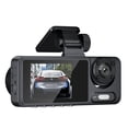 thumbnail image 3 of Cámara Dash 3 cámaras Dash Cam Multi-idioma Claro Espejo retrovisor para automóvil Grabación de video para automóvil Videocámara Gran angular Cámara grabadora para automóvil Grabadora de conducción de, 3 of 8