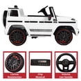 thumbnail image 4 of Camioneta Montable Eléctrico JOYKOO Mercedes-Benz G63 AMG 12v Blanco, 4 of 7