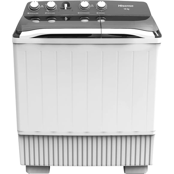 LAVADORA SEMIAUTOMATICA HISENSE WSA1803P DOBLE TINA 18 KILOS