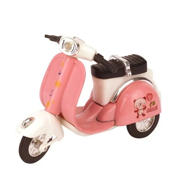 Mini Moto Escala Vehículo De Juguete Para Tirar Hacia Atrás