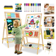 thumbnail image 2 of Pizarra Infantil de Doble Cara y Ajustable de Madera Modelo Beige, 2 of 4
