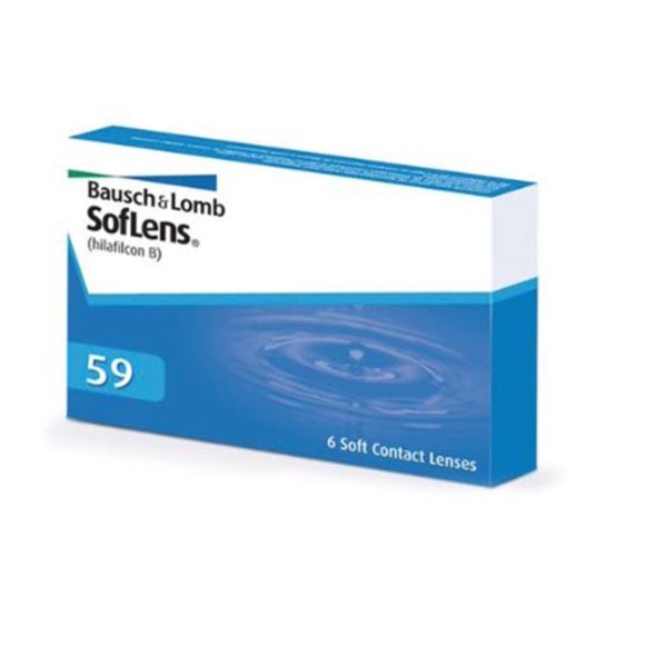 3 Pares Lentes de Contacto Bausch & Lomb Soflens 59 -2.25