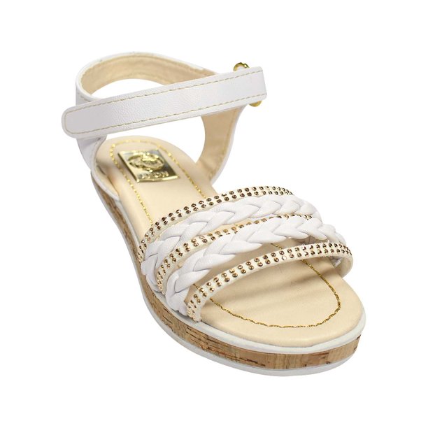 SANDALIA CASUAL LEON NIÑA BLANCO SINTETICO 301