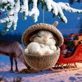 thumbnail image 3 of Adornos navideños Chopper de 8 cm con diseño de animales del bosque, para árbol de Navidad, regalo navideño, decoración colgante, decoración de jardín, decoración navideña y de Halloween., 3 of 6