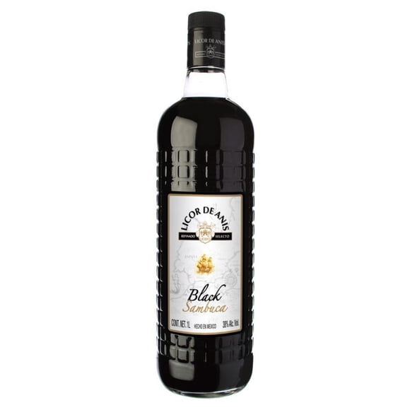 Paquete de 3 Licor Domecq De Anis Black Sambuca 1 L