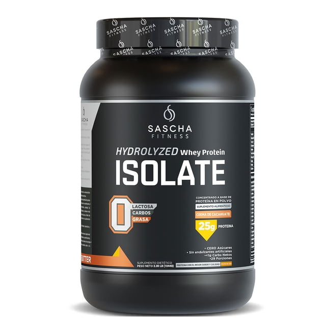 Sascha Fitness Polvo de proteína sabor Crema de Cacahuate