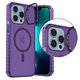 thumbnail image 5 of Funda Case Carcasa Tornasol Color Morado Con Soporte Premium Para iPhone 13 PRO Compatible Con Magsafe, 5 of 7