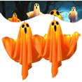 thumbnail image 1 of Decoraciones de Halloween que brillan en la oscuridad con luces LED - Colgantes colgantes espeluznantes para decoración de fiestas interiores y exteriores, 1 of 5