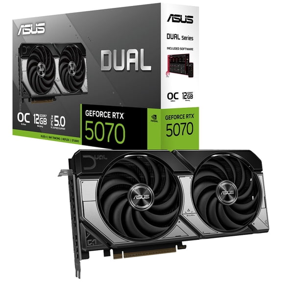 Tarjeta de Video ASUS Dual GeForce RTX 5070 12GB GDDR7 OC Edition DUAL-RTX5070-O12G