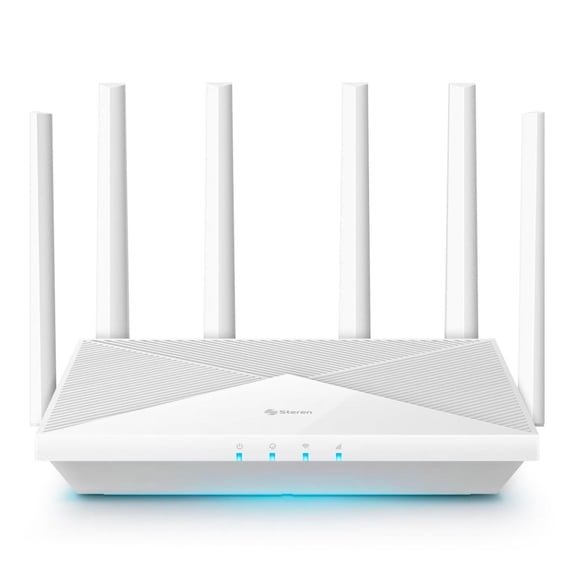 STEREN Router Wi-Fi* 7 BE11000 2,4 GHz, 5 GHz y 6 GHz, hasta 240 m de cobertura COM-BE11000