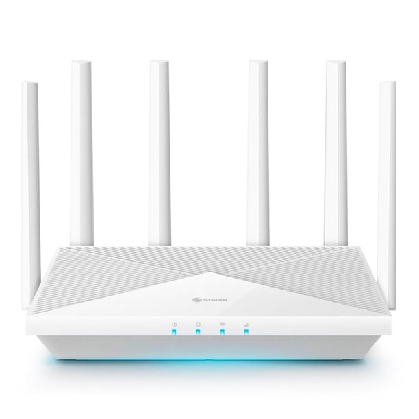 STEREN Router Wi-Fi* 7 BE11000 2,4 GHz, 5 GHz y 6 GHz, hasta 240 m de cobertura COM-BE11000