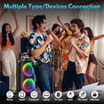 thumbnail image 3 of Bocina JYX Altavoz Bluetooth Portátil con 2 Micrófonos y Luces DJ para Fiestas T27-T, 3 of 10