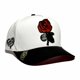 thumbnail image 1 of VAGO Style COMO LA FLOR Gorra Artesanal Blanca Visera Curva, 1 of 5