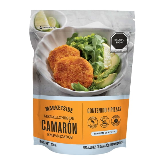 Medallones de Camarón Empanizados Marketside Congelados 400 g