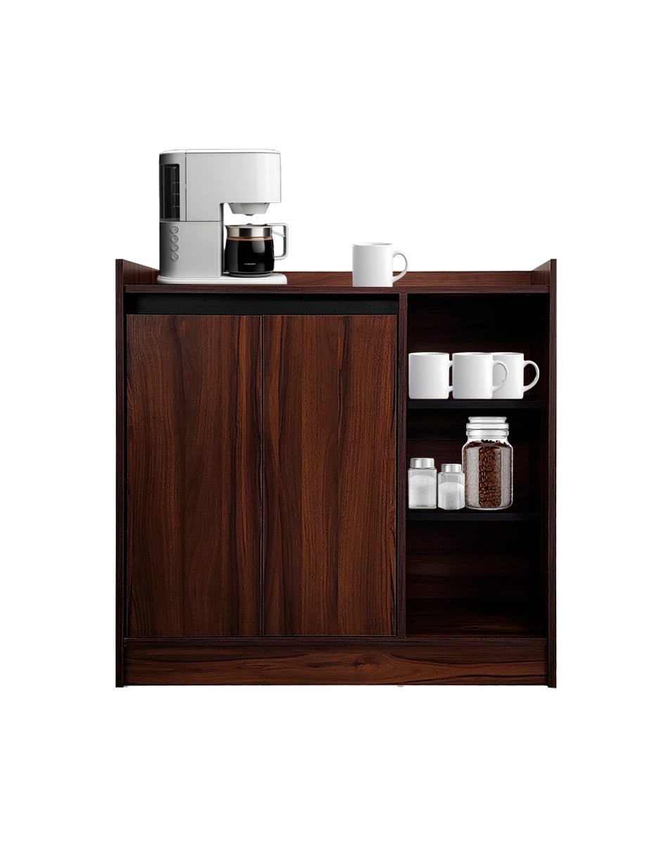 Mueble Estación de Café Multiusos, Mesa Auxiliar con Amplio Almacenamiento, Diseño Minimalista.