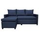 thumbnail image 4 of Sala Esquinera Modular El Bazar Store Vancouver Azul Marino 175x130 cm Sofa Lado derecho ó izquierdo Económica, Tela Lino, 4 of 7