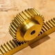thumbnail image 5 of Tren de engranaje de latón, módulo 0.5 100mm x 10mm x 5mm, riel recto de alta resistencia para máquinas automotrices, 5 of 6