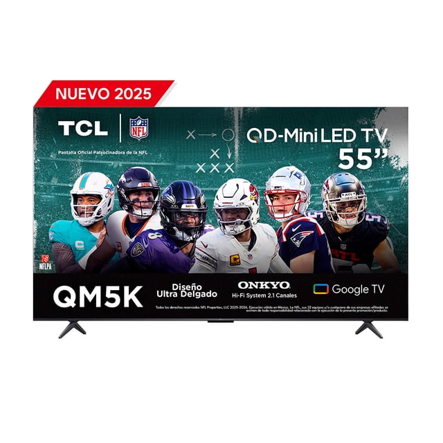TV TCL Pantalla 55 Pulgadas QD-Mini Led Smart Google TV 55QM5K