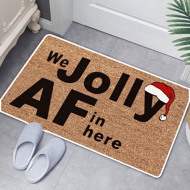 New Christmas Floor Mat Kitchen Bathroom Door Non Slip Mat 40 * 60cm Floor Mat