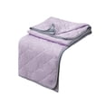 thumbnail image 2 of Edredón doble azul y morado | Funda nórdica de poliéster suave para todo tipo de clima | 100 x 150 cm (39 x 60 pulgadas) | Diseño de puntadas | Lavable a máquina | Opciones en azul marino, morado,, 2 of 7