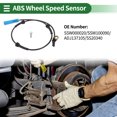 thumbnail image 2 of Sensor de velocidad de rueda ABS Unique Bargains Sensor ABS Sistema de frenos antibloqueo No.SSW000020 para Land Rover Freelander L314 1998-2006 Trasero Izquierdo Trasero Derecho, 2 of 7