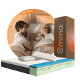 thumbnail image 1 of Combo Colchón Emma Original Individual 100x190cm Memory Foam y 2 Almohadas Memory Adapt I Combo Almohadas Queen I Colchón en caja I Tecnología Alemana I Alivio Dolor de Espalda, 1 of 9