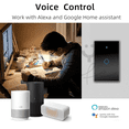 thumbnail image 4 of Interruptor inteligente wifi Sin Neutro con capacitor (1 via) apagadores inteligentes de pared c/ panel táctil, control remoto x App, compatible con Alexa, Google home y Smart life (2.4WiFi) Happy Life Interruptor Inteligente Wifi 1 switch Blanco, 4 of 10
