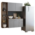 thumbnail image 1 of Mueble de Cocina Compacto 120cm Marrón/Gris Easy Madesa, 1 of 10