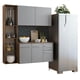 thumbnail image 1 of Mueble de Cocina Compacto 120cm Marrón/Gris Easy Madesa, 1 of 10