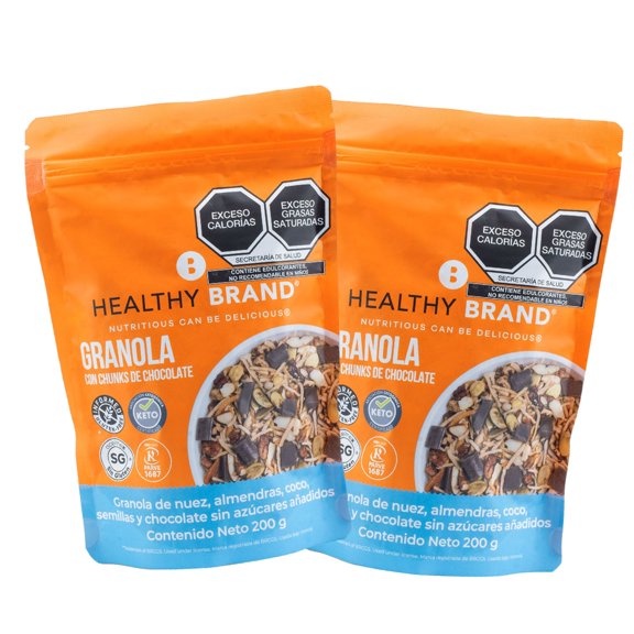 GRANOLA KETO CON CHUNKS - 2 PACK (200 G C/U)