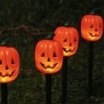thumbnail image 2 of Luces de jardín fantasma brillantes - Set de decoración de Halloween alimentada por energía solar de 5, encendido/apagado automático, montaje de estaca en el suelo, 2 of 3