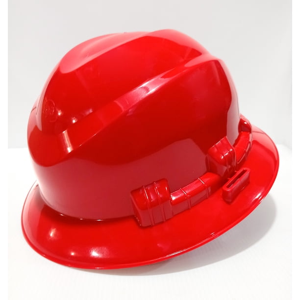 IGA Casco de Seguridad Industrial, Coraza Clase E, Ajuste Matraca (Rojo)