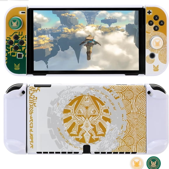 Funda protectora para Nintendo Switch OLED, compatible con Zelda Tears Of The Kingdom, funda rígida acoplable, resistente a los arañazos y a los golpes, delgada
