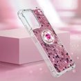 thumbnail image 4 of Funda para Xiaomi POCO X5 5G con Brillo Líquido Flotante, Purpurina, Parachoques y Anillo Giratorio Soporte, 4 of 5