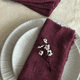 thumbnail image 2 of Servilletas de tela MACAR 8 Pack Lino 100% Algodón Tinto, 2 of 5