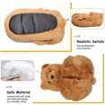 thumbnail image 1 of Zapatillas De Felpa De Oso De Dibujos Animados Para Mujer, Pantuflas De Felpa Para El Hogar, Pantuflas Cálidas Para Interiores, Regalo De Invierno, 1 of 8