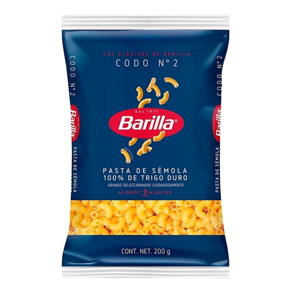 Sopa de codo Barilla   No.2 200 g