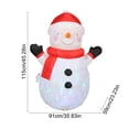 thumbnail image 3 of Juguetes inflables de PVC, decoraciones navideñas, inflables navideños, muñecos de nieve con luces LED, decoración inflable navideña para exteriores, decoración de patio, muñeco de nieve para fiestas, 3 of 7