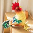 thumbnail image 3 of Gallo de peluche de juguete, muñeco de gallo de peluche, cómodo para decoración del hogar, gallo suave de dibujos animados Altura 34cm, 3 of 9
