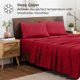 thumbnail image 2 of Bare Home Juego de Fundas de Almohada Cierre Tipo sobre, colección prémium 1800, Doble Cepillado, Ultra Suave, Tamaño Estándar, Rojo, 2 Unidades, 2 of 6