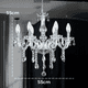 thumbnail image 2 of Lámpara Candil de Cristal Ilios Innova 6 Focos Estilo Europeo Elegante, 2 of 9