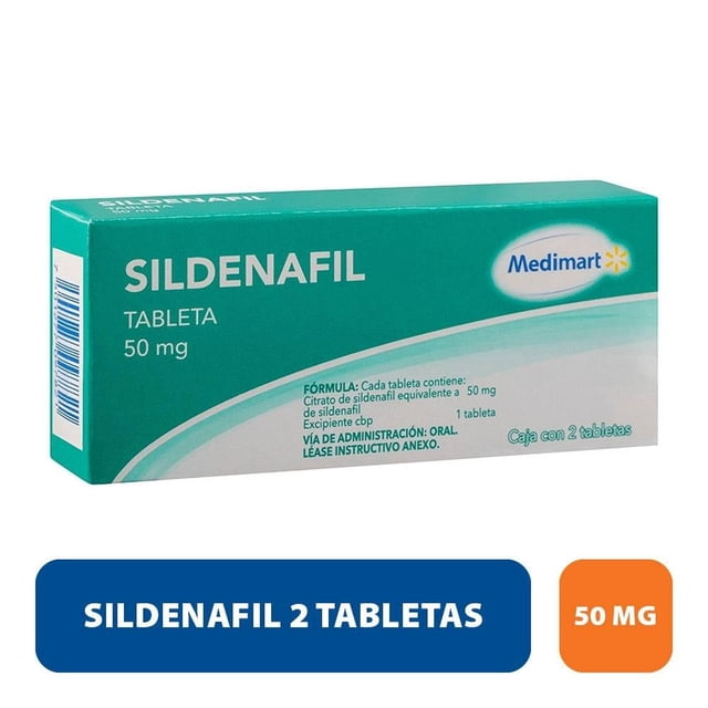 Sildenafil Medimart 50 mg 2 tabletas