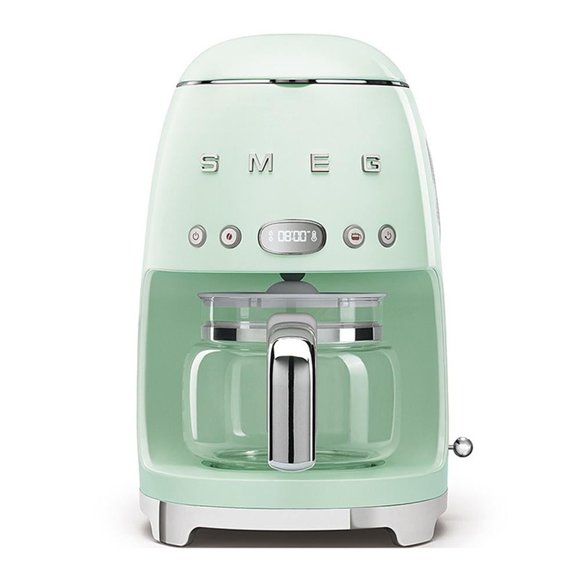 Cafetera de Goteo Smeg 10 Tazas Verde Pastel