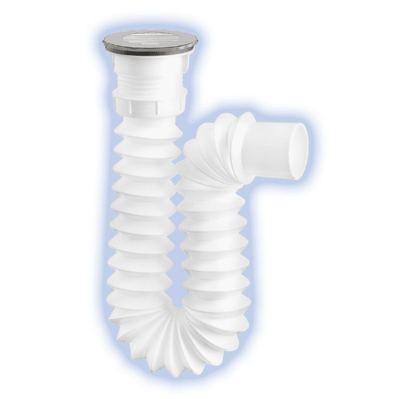 Céspol Flexible Fleximatic tipo 'P' con Rejilla cubierta acero inoxidable 55 cm