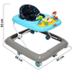 thumbnail image 4 of Andadera para Bebé Luz y Sonido Juguetes Interactivos Altura Ajustable Plegable Ruedas de Goma Apta desde 6 meses y hasta 12 kg - Azul, 4 of 6
