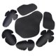 thumbnail image 4 of 7 Piezas De Cuerpo Extraíble Conjunto De Equipo De Protección Almohadillas De Espuma Para Motocicletas Ciclismo Ciclismo Chaquetas De Motorista, Negro, 4 of 8