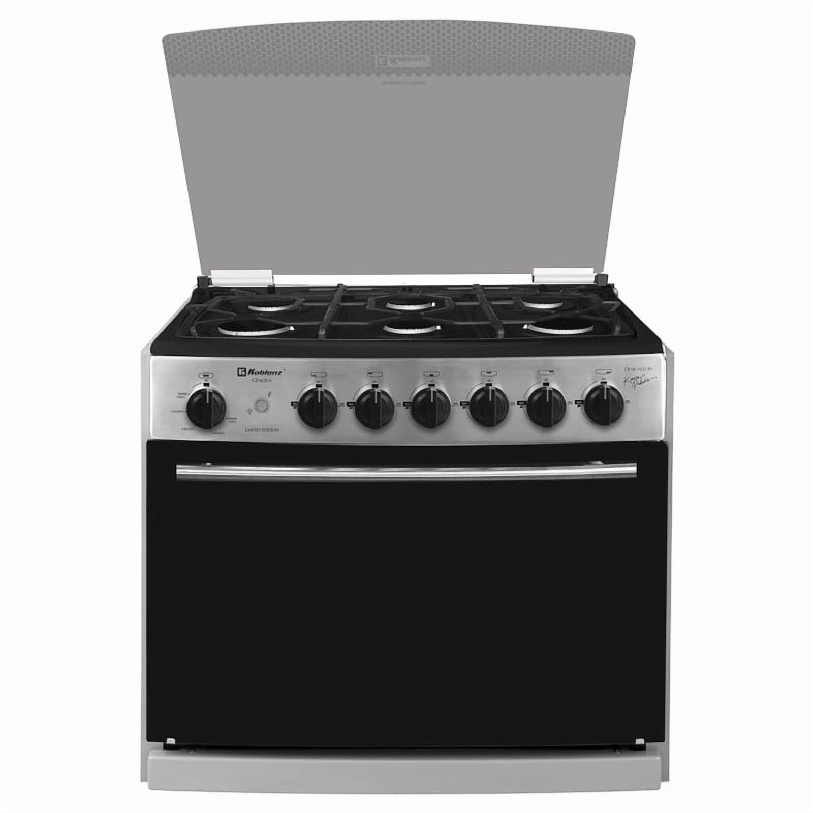 Estufa Koblenz Piso 6 Quemadores Plateado con Capelo EE-1131 GB-ICHIO