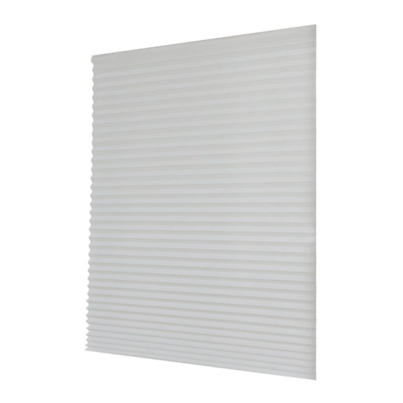 Persianas plisadas temporales para ventanas, sin taladros, autoadhesivas, con aislamiento térmico, elevador inalámbrico para dormitorio, accesorio de Blanco XL
